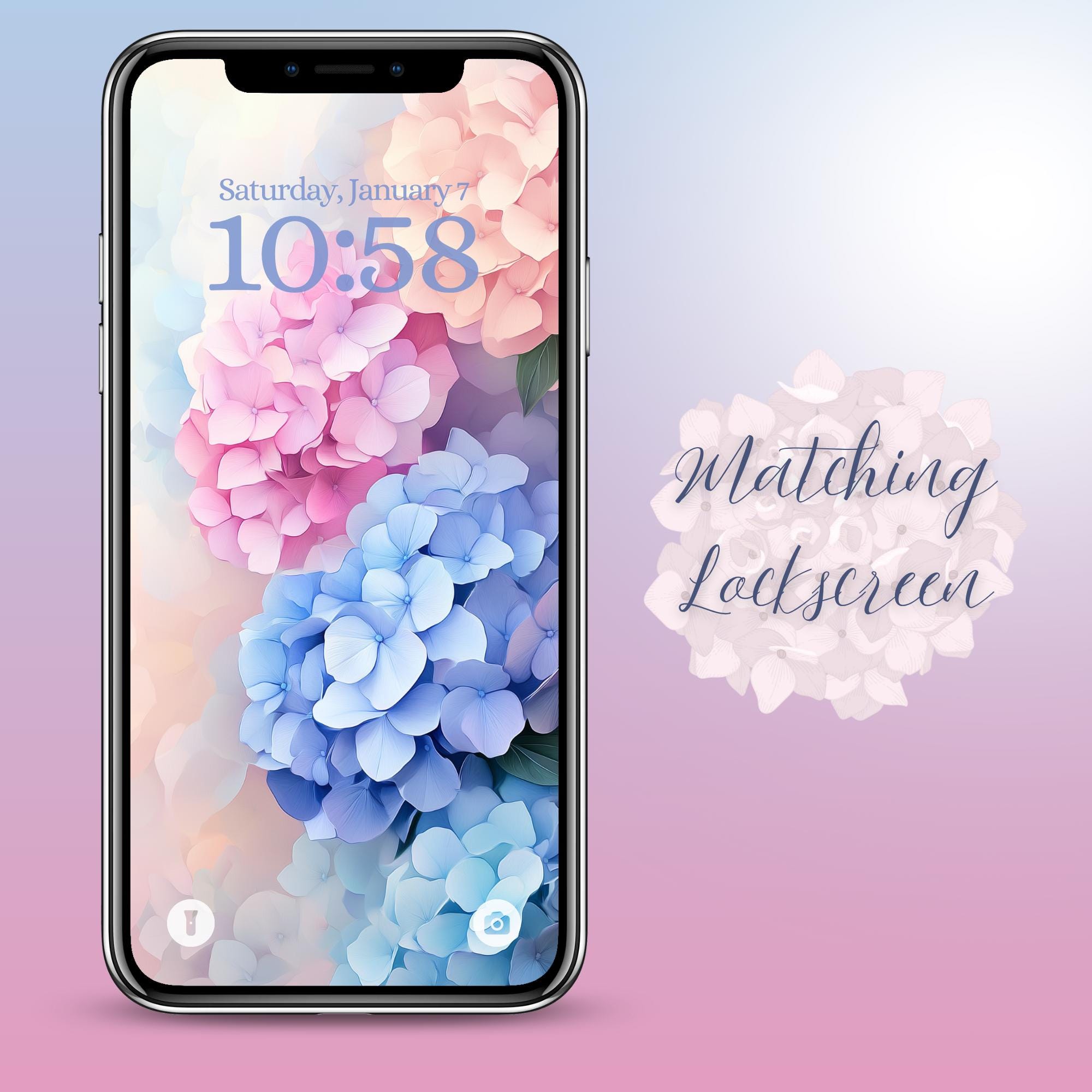 Hydrangea Plant Shelf Backgrounds - Thumbnail 3
