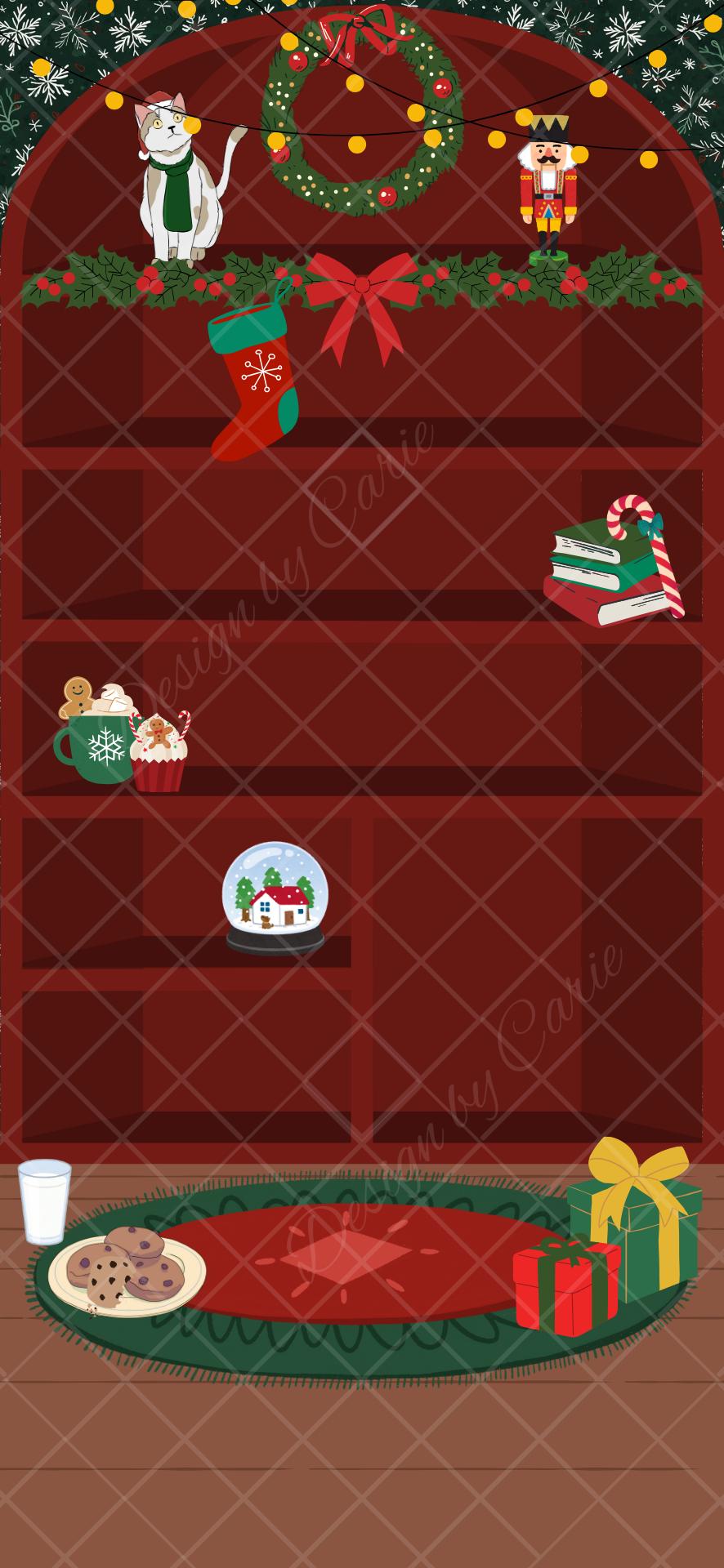 Seasonal iPhone Bookshelf Backgrounds - Thumbnail 4