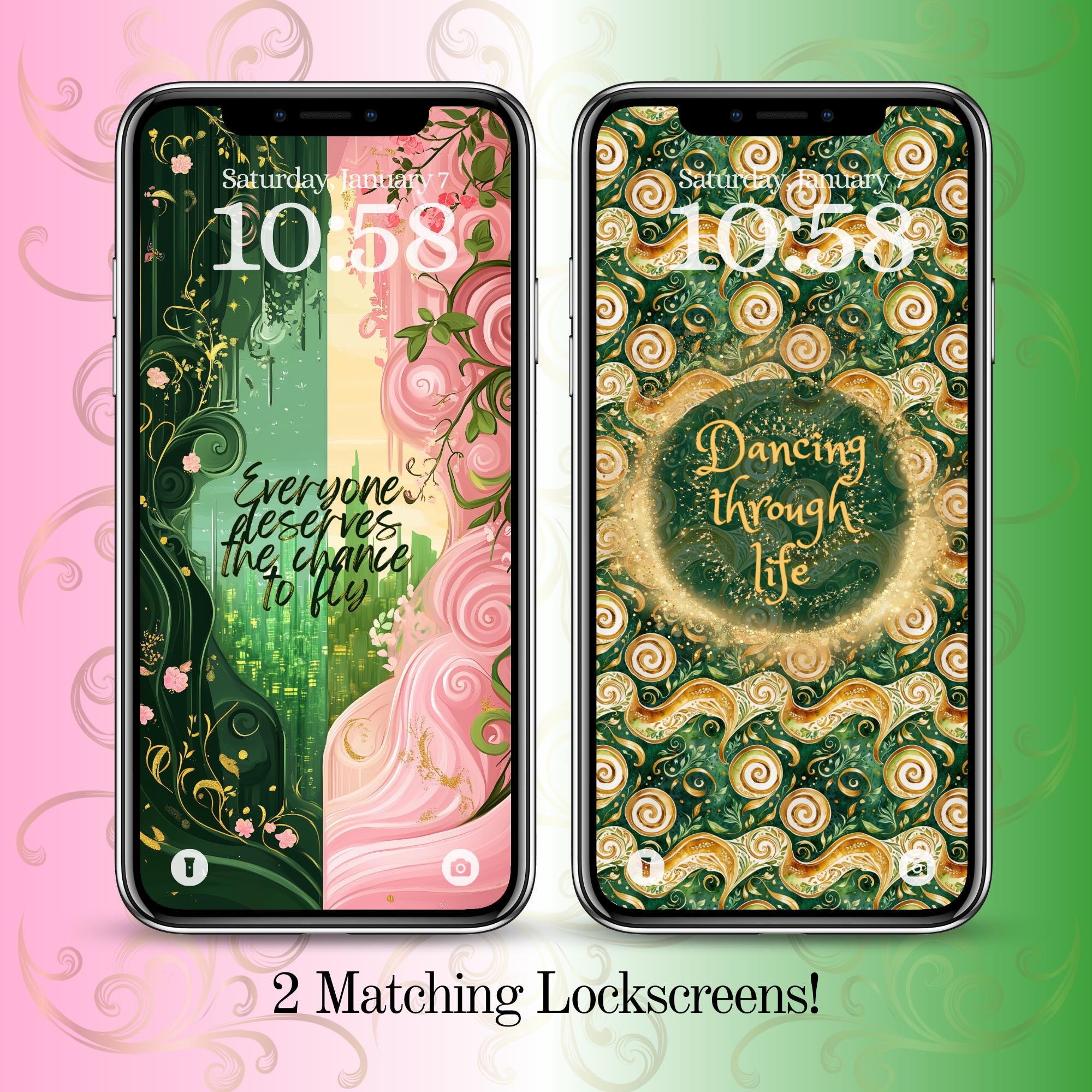 Wicked iPhone Bookshelf Backgrounds With Matching Lockscreens - Etsy, image size:2000x2000
