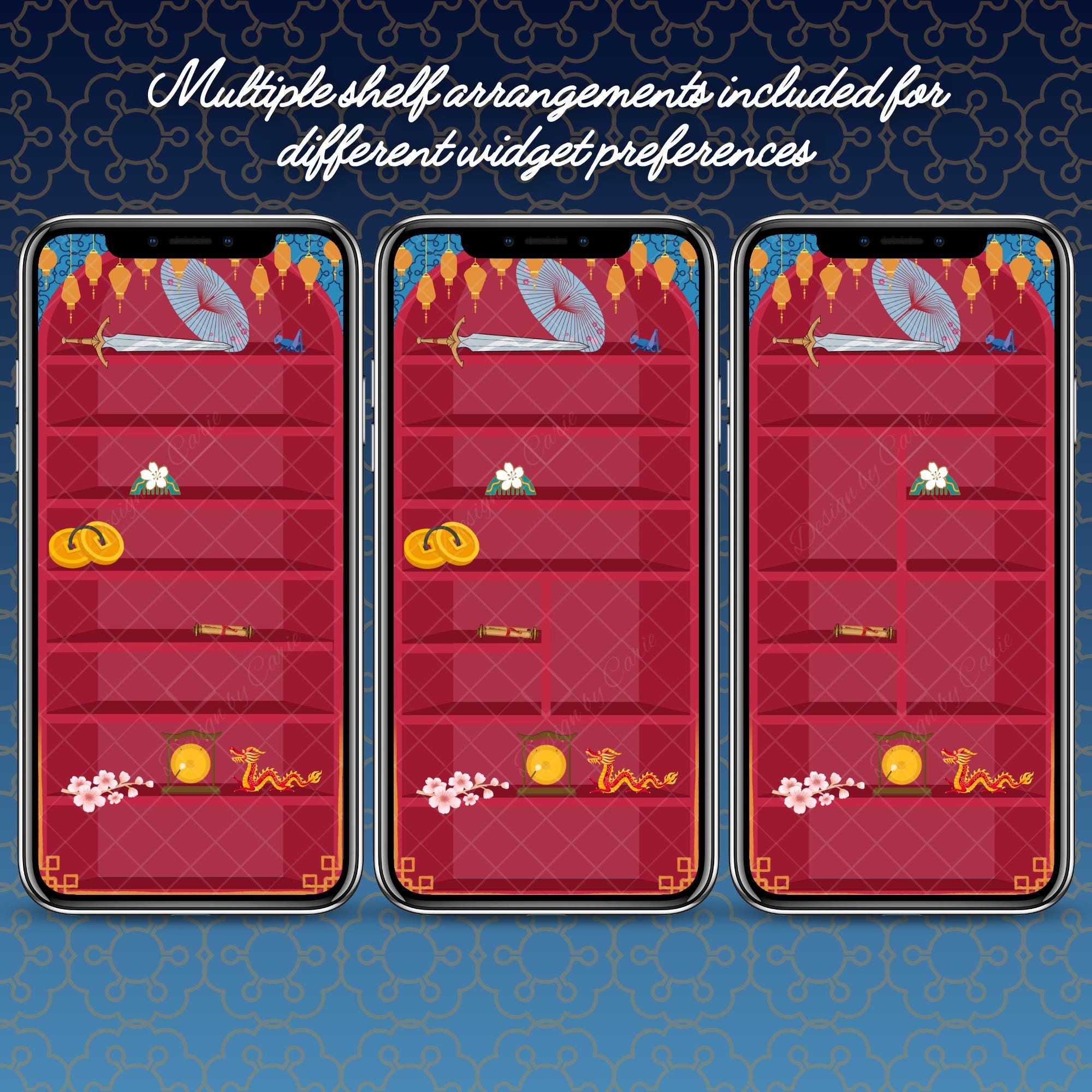 Disney Mulan iPhone Bookshelf Background and Matching Lockscreen - Thumbnail 4