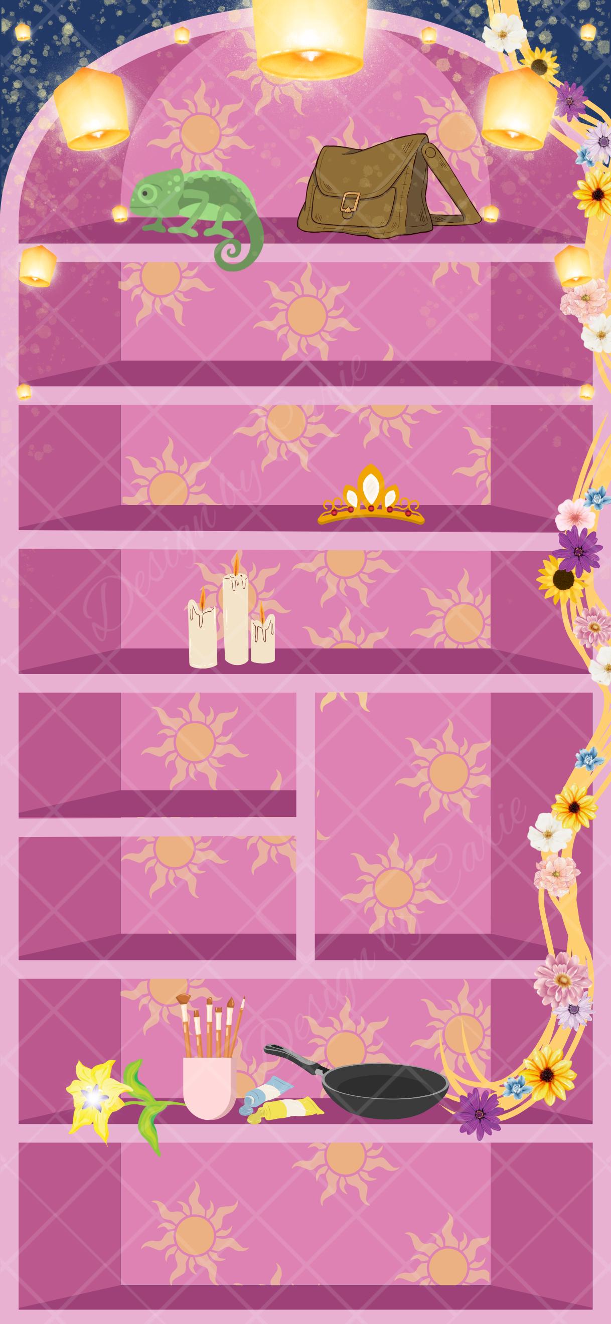 Rapunzel iPhone Bookshelf Backgrounds - Thumbnail 6