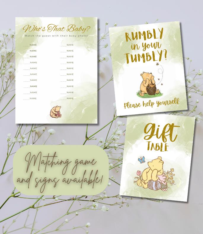 Winnie the Pooh Baby Shower Invitation - Thumbnail 2