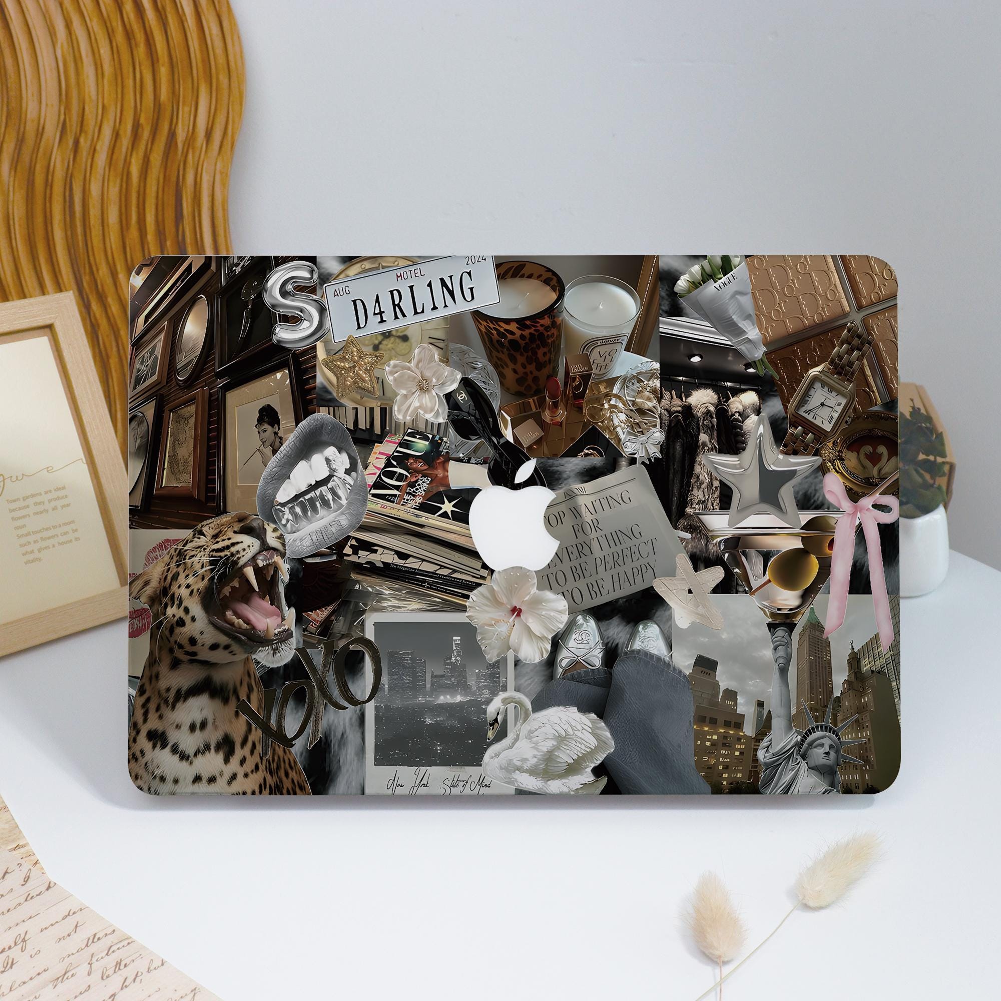 Fashion Collage Hard Matte MacBook Case