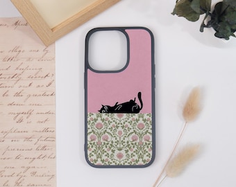 Cat Pink Phone Case For iPhone 17/16/15/14/13/12,iPhone XS Max,iPhone 12/13 Mini,16e,17 Pro/Pro Max,Customizable Case,Personalized Gifts