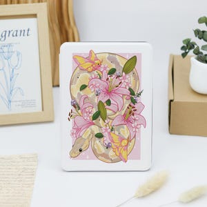Snakes and Lilies 2024 KPW6 Kindle 6&quot; Paperwhite 6.8&quot; 7&quot; 10th 11th 12th  Case, Personalized Kindle Colorsoft,Kindle basic, Paperwhite cover