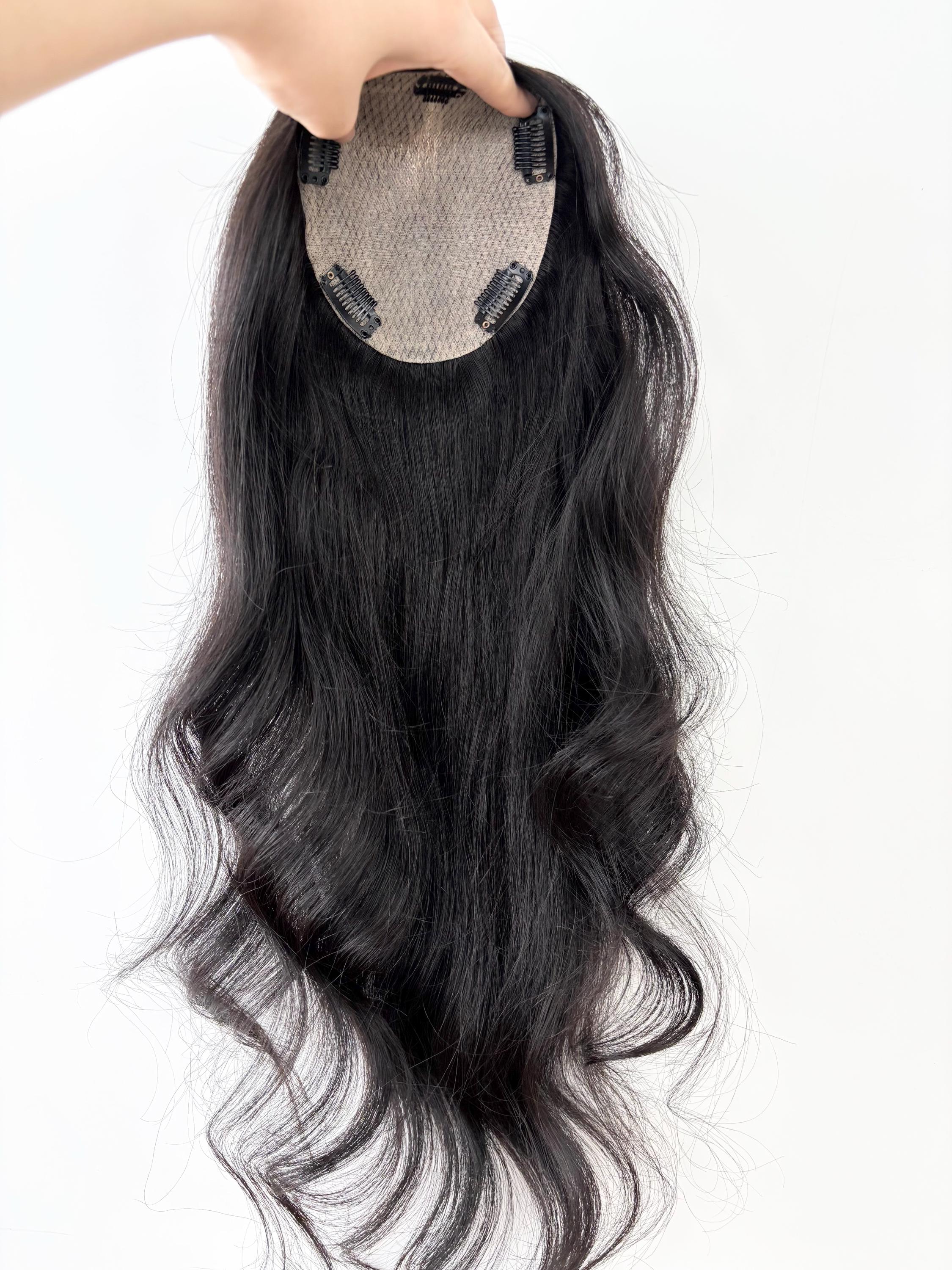 Hat With Human Hair Wig