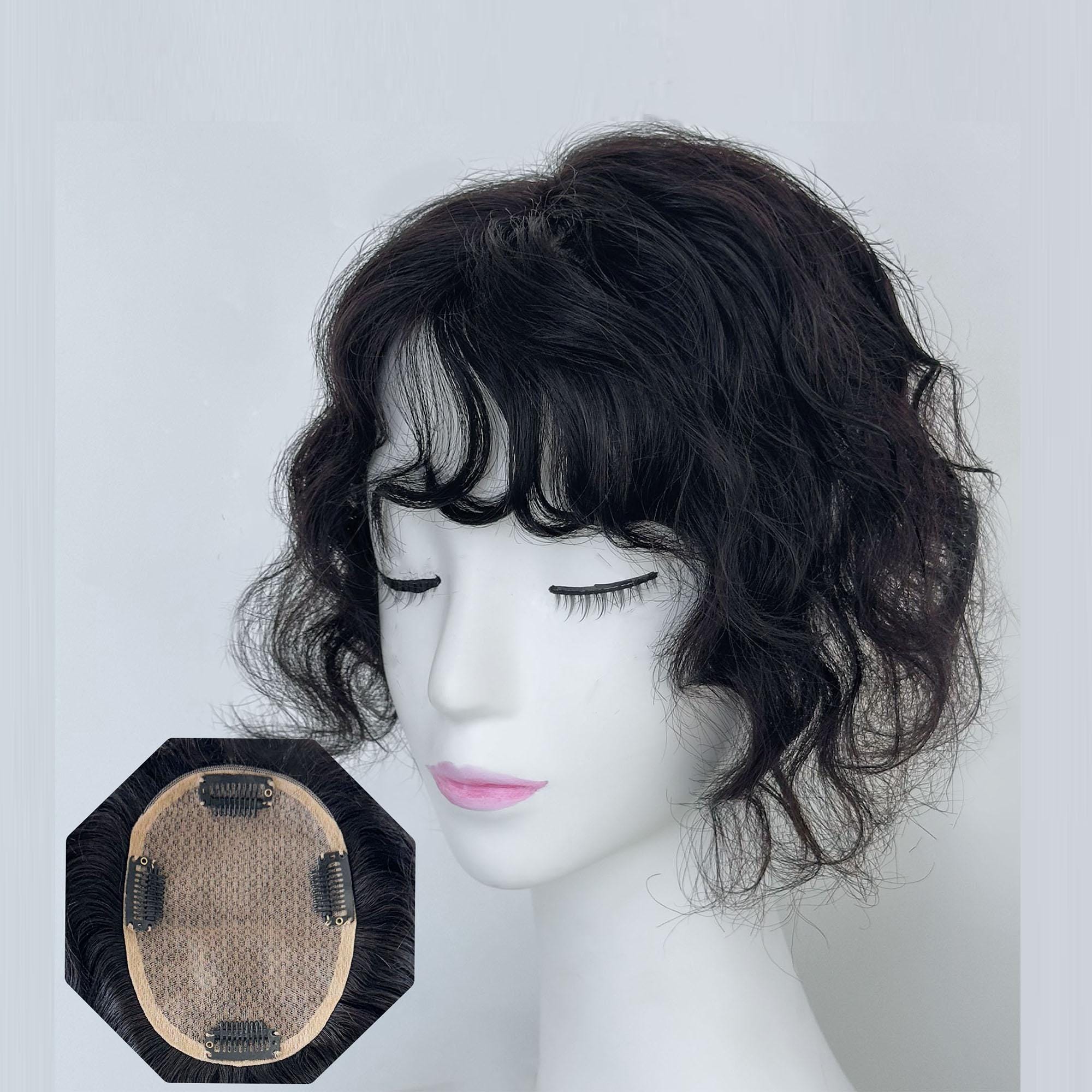 Parrucca Dritta Lunga E Dritta Chic Con Capelli A Pelo Incorporato - Foto 6