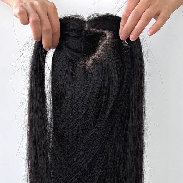 Hair Toppers for Black Women Real Human Hair - Etsy