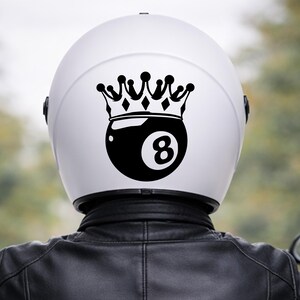 8 ball motorcycle helmet Cooler King - Lucky - Matt Black / Slate Grey Skull 8 Ball adds the finishing touch to your pool game Motorcycle Helmet Laws The