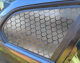 Car Rear Window Decal / window sticker / decal / waterproof vinyl decor / mermaid tail pattern