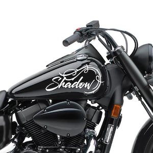 Motorcycle Tank Decal / Sticker 2pcs / Moto Gas Tank Stickers / shadow