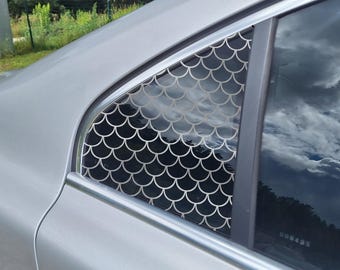 Car Rear Window Decal / window sticker / decal / waterproof vinyl decor / mermaid tail pattern