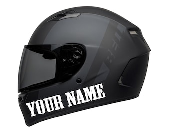 Custom name Motorcycle helmet sticker / decal / waterproof vinyl decor / moto sticker / 2pcs.