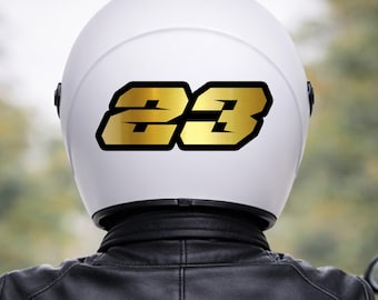 bike helmet numbers Pair - 3