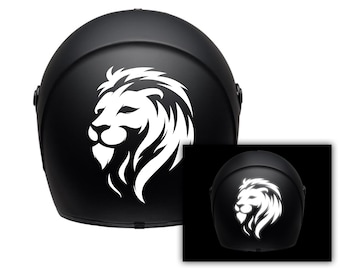 reflective Motorcycle helmet sticker / decal / waterproof vinyl decor / moto sticker / lion / nature