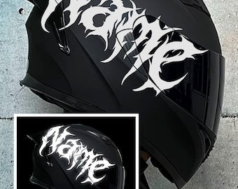 Reflective Custom name Motorcycle helmet sticker / decal / waterproof vinyl decor / moto sticker