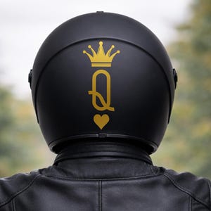 Sticker motorhelm / sticker / waterdicht vinyldecor / motorsticker / koningin