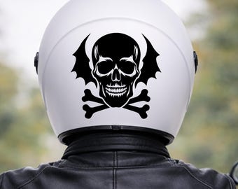 Motorcycle helmet sticker / decal / waterproof vinyl decor / moto sticker / skull