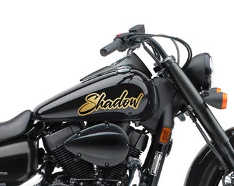 Motorcycle Tank Decal / Sticker 2pcs / Moto Gas Tank Stickers / shadow