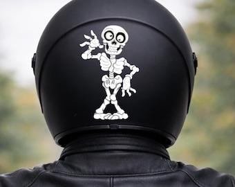Motorcycle helmet sticker / decal / waterproof vinyl decor / moto sticker / skeleton
