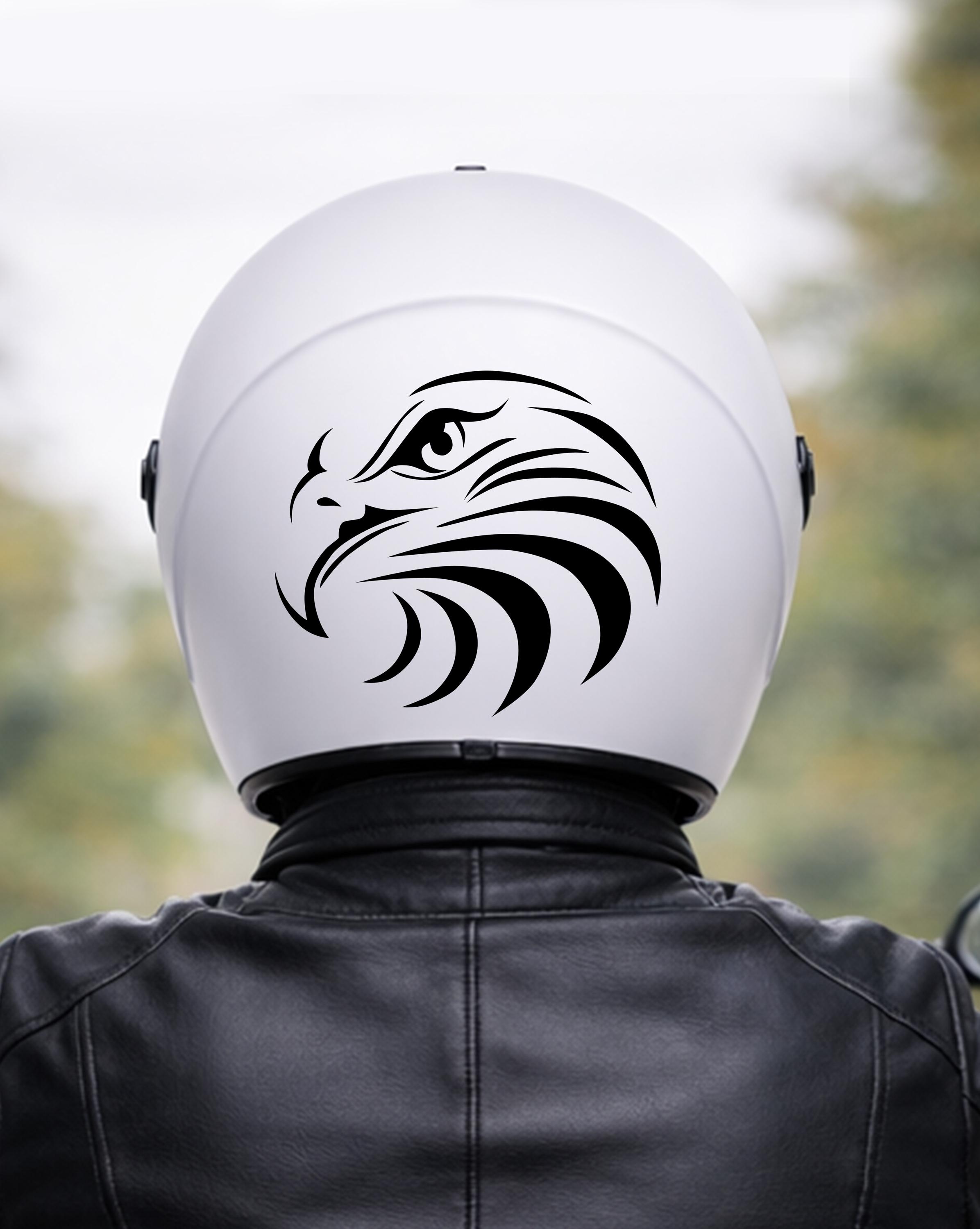 flying tiger motorcycle helmet decak COLIBYOU Tigers Shark Teeth Decal Sticker 1.5