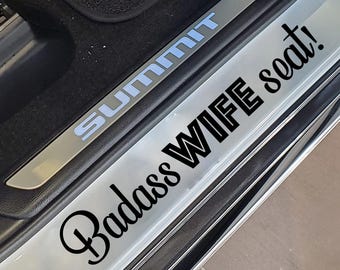 Naklejka na samochód / naklejka / wodoodporna dekoracja winylowa / naklejka na żonę "Baass"