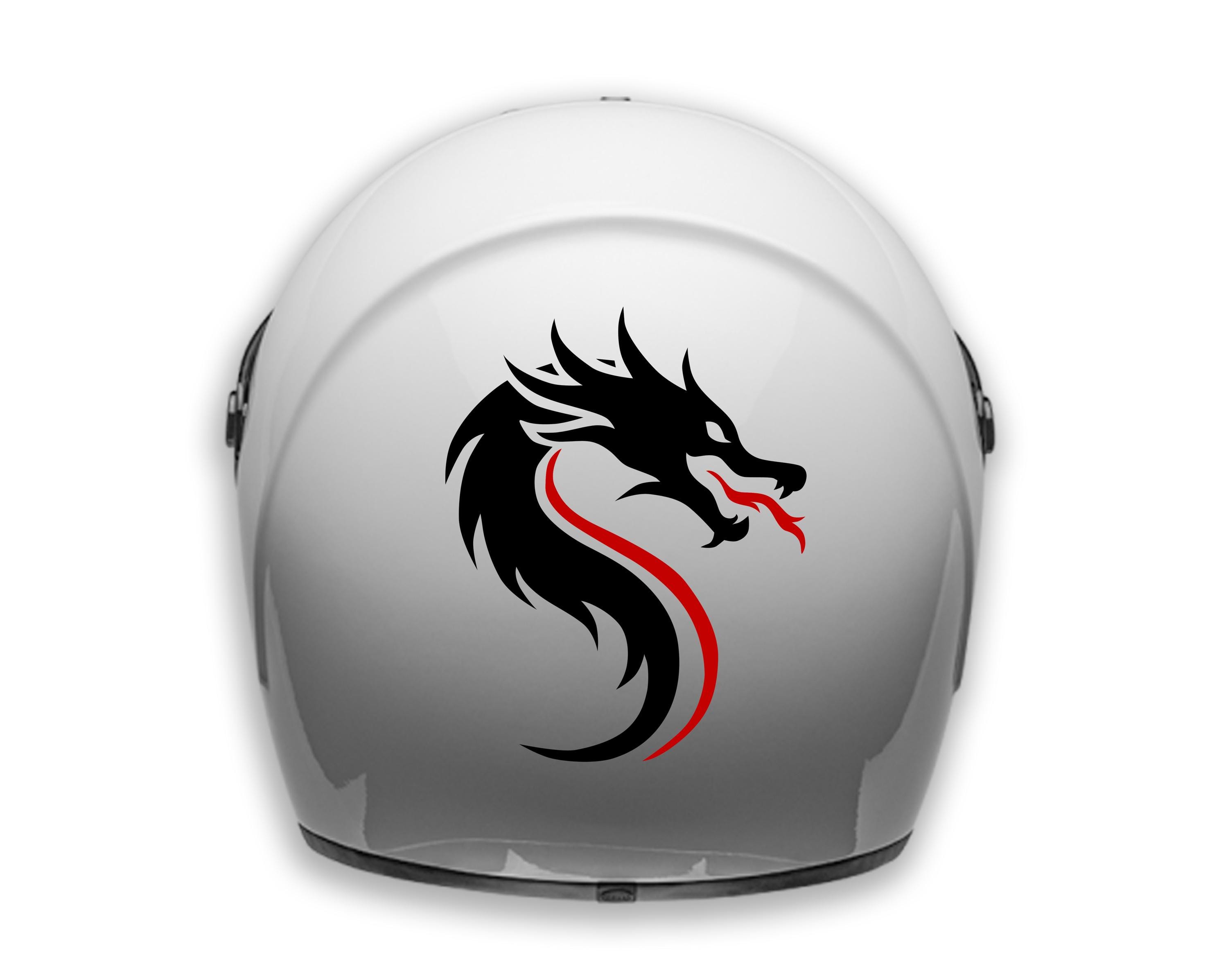 Autocollant Sticker Dragon Circle - Diamètre 9.5 Cm - Pour Auto, Moto, Casque - Neuf