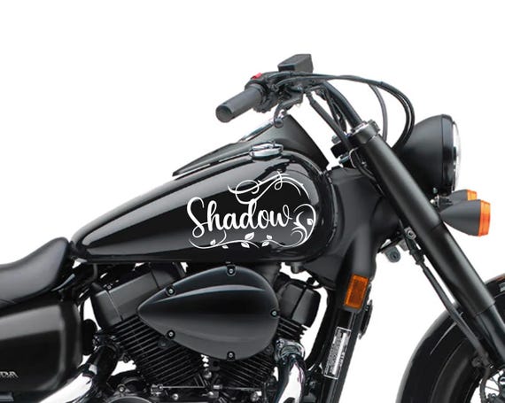 yotovjsVirago バイクタンク 黒 バイクタンクデカール/ステッカー2枚/モトガスタンクステッカー