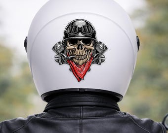 ヘルメット用バットデカール、バイク用ビニールステッカー、ホラー