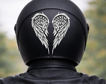thumbnail image 2 of 2 X Angel Wings Vinyl Decal Stickers For Bike Helmet Motorbike Quad Scooter - Glossy 2 of 6