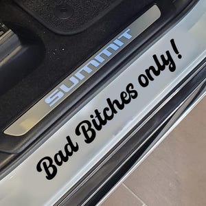 Pegatina para coche "Solo chicas malas" / Vinilo decorativo impermeable / Pegatina de amiga