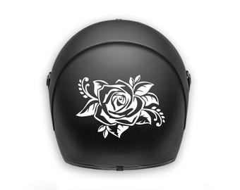 Motorcycle helmet sticker / decal / waterproof vinyl decor / moto sticker / rose / flower