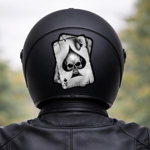 Sticker motorhelm / sticker / waterdicht vinyldecor / motorsticker / schedel / kaarten