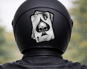 Motorcycle helmet sticker / decal / waterproof vinyl decor / moto sticker / skull / cards
