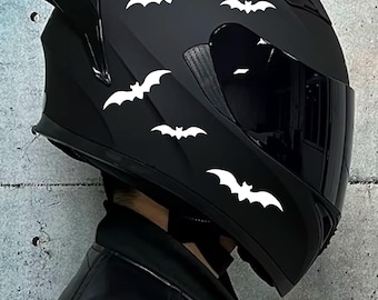 ヘルメット用バットデカール、バイク用ビニールステッカー、ホラー