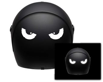 reflective Motorcycle helmet sticker / decal / waterproof vinyl decor / moto sticker /evil eyes / horror