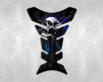Motorcycle Tank pad sticker / decal / universal / wrap / Universal Tank Protection for Motorcycles / skeleton