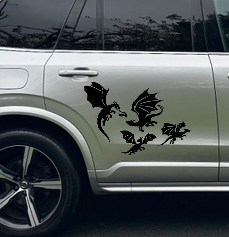 Red Dragon Rally Stickers Dragon Car Back Window Sticker / Decal / Waterproof Vinyl Decor ...