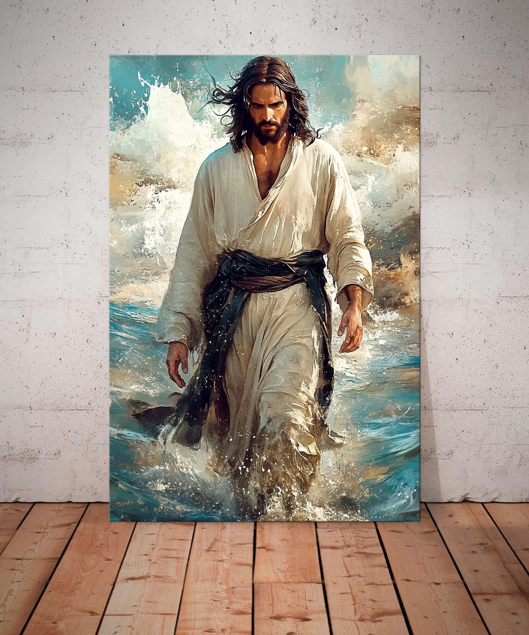 Jesus Christ Canvas Wall Art, Catholic Portrait Print - Etsy