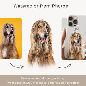 Custom Pet Photo Phone Case: Personalized Dog Cat Portrait image 7