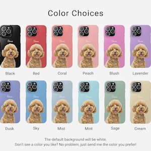 Custom Pet Photo Phone Case: Personalized Dog Cat Portrait image 4