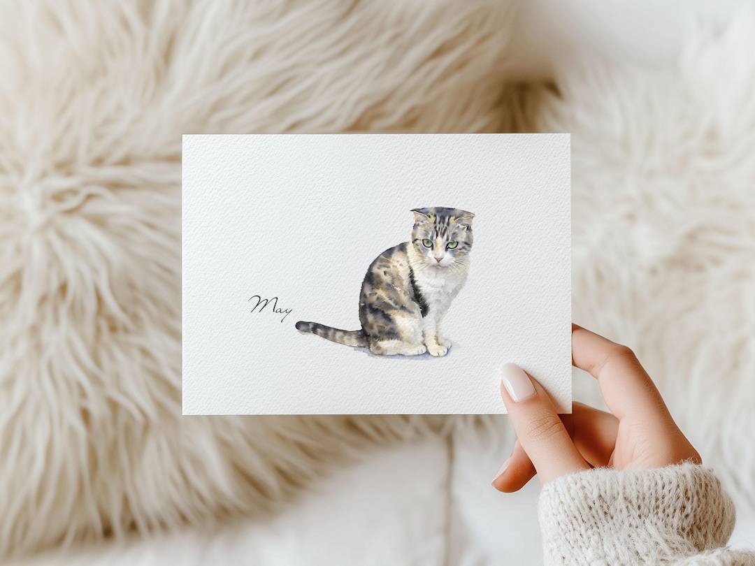 Custom Pet Portrait in Watercolor Style – Personalized Dog or Cat ...