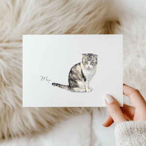 Mini Custom Watercolor Pet Portrait, Dog Portrait from Photos, Pet Painting, Tiny Digital Paintings, Pet Lover Gift, Cat Loss