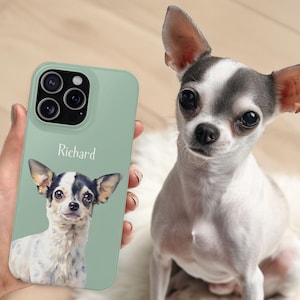 Custom Pet Tough Phone Case Using Pet Photo + Name Custom Dog Phone Case Custom Cat Phone Case Personalized Phone Case Cat iPhone Case