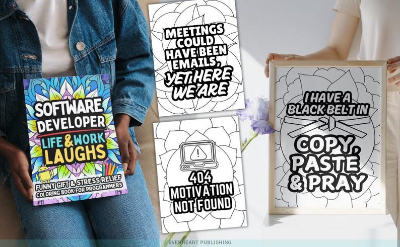 Software Developer Life Laughs: Funny Gift Coloring Book for ...