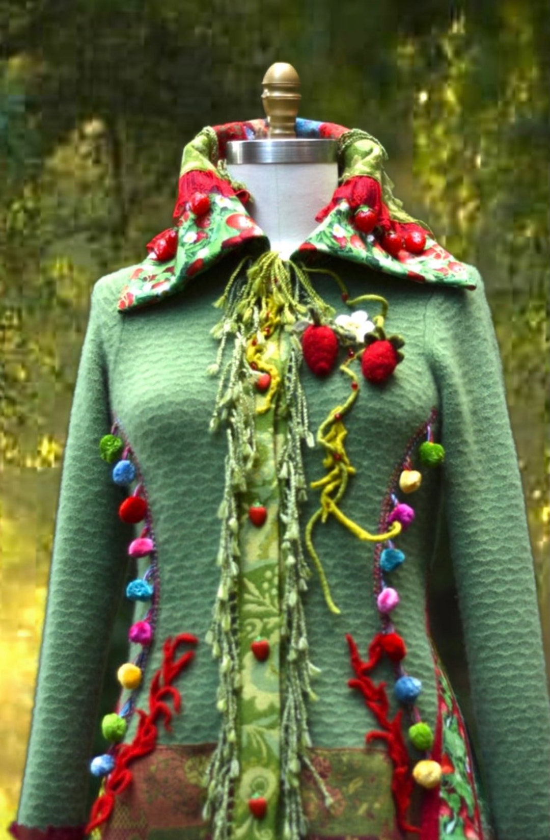 Art to Wear Long Sweater COAT Fantasy OOAK Wearable Art - Etsy