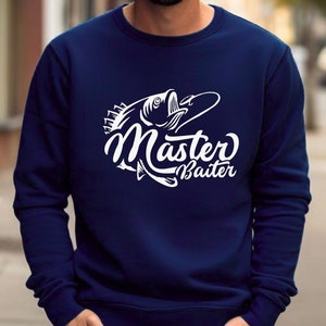 Master Baiter Shirt for Men, Funny Fishing Tee, Gag Gift for Fisherman, Dad Joke T-Shirt, Fisherman Humor Shirt for Him, Lake Life Shirt