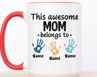 Mom Coffee Mug: Personalised Ceramic, Multiple Sizes, Friends Gift