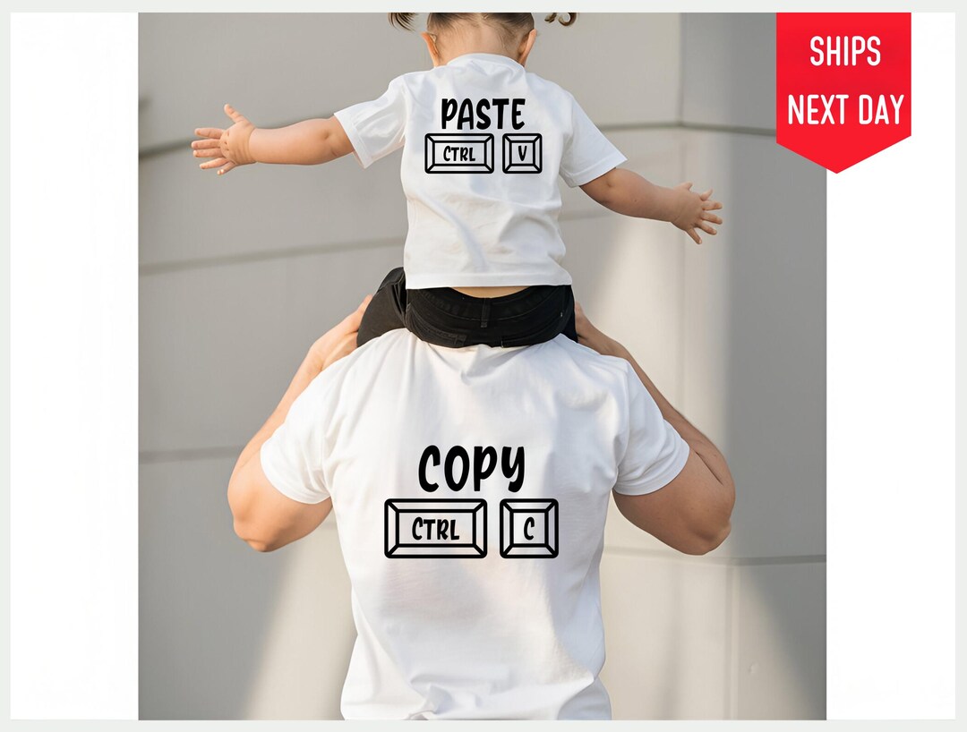 Copy Paste Shirt Set Father and Baby Matching Shirts Copy and Paste ...