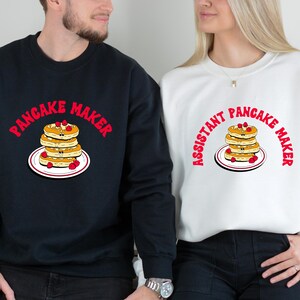 パパと私のパンケーキメーカーシャツセット、面白いお揃いのファミリーブレックファーストTシャツ、父の日ギフト、お父さんと子供のお揃いの服装、女の子または男の子のお父さん